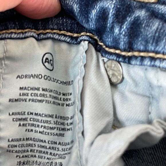 Adriano Goldschmied The Stilt Roll-Up Distressed Cuffed Jeans Sz 26 - Picture 11 of 13